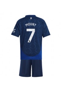 Manchester United Mason Mount #7 Babytruitje Uit tenue Kind 2024-25 Korte Mouw (+ Korte broeken)